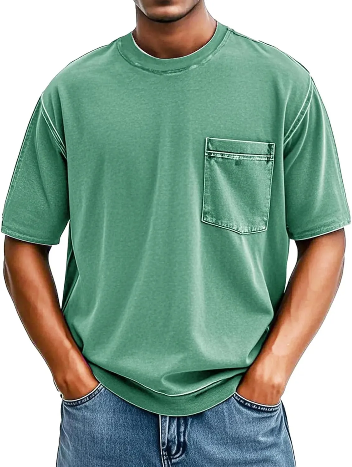 

Мужская футболка Vintage с коротким рукавом Thatrich