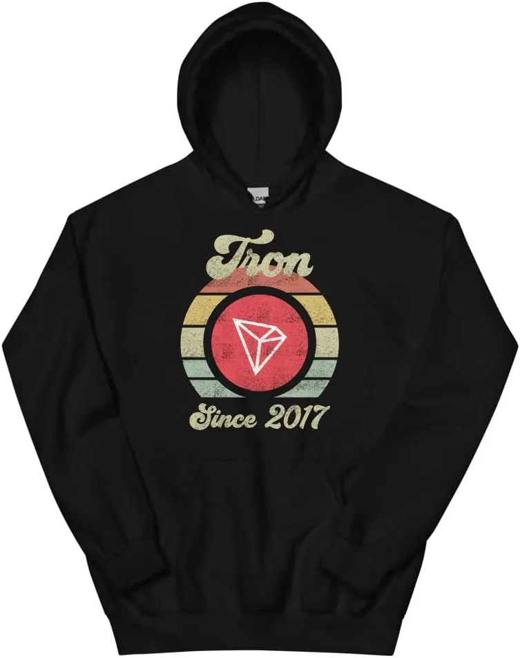Толстовка Tron Crypto с 2017 года, подарок для криптоэнтузиаста Generic, черный