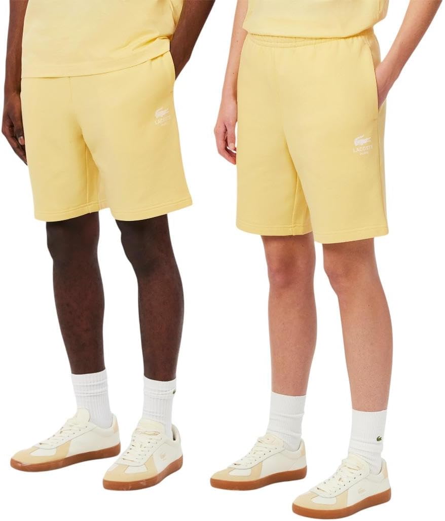 Lacoste мужские шорты Regular Fit из неворсистого флиса, Yellow — фото 2