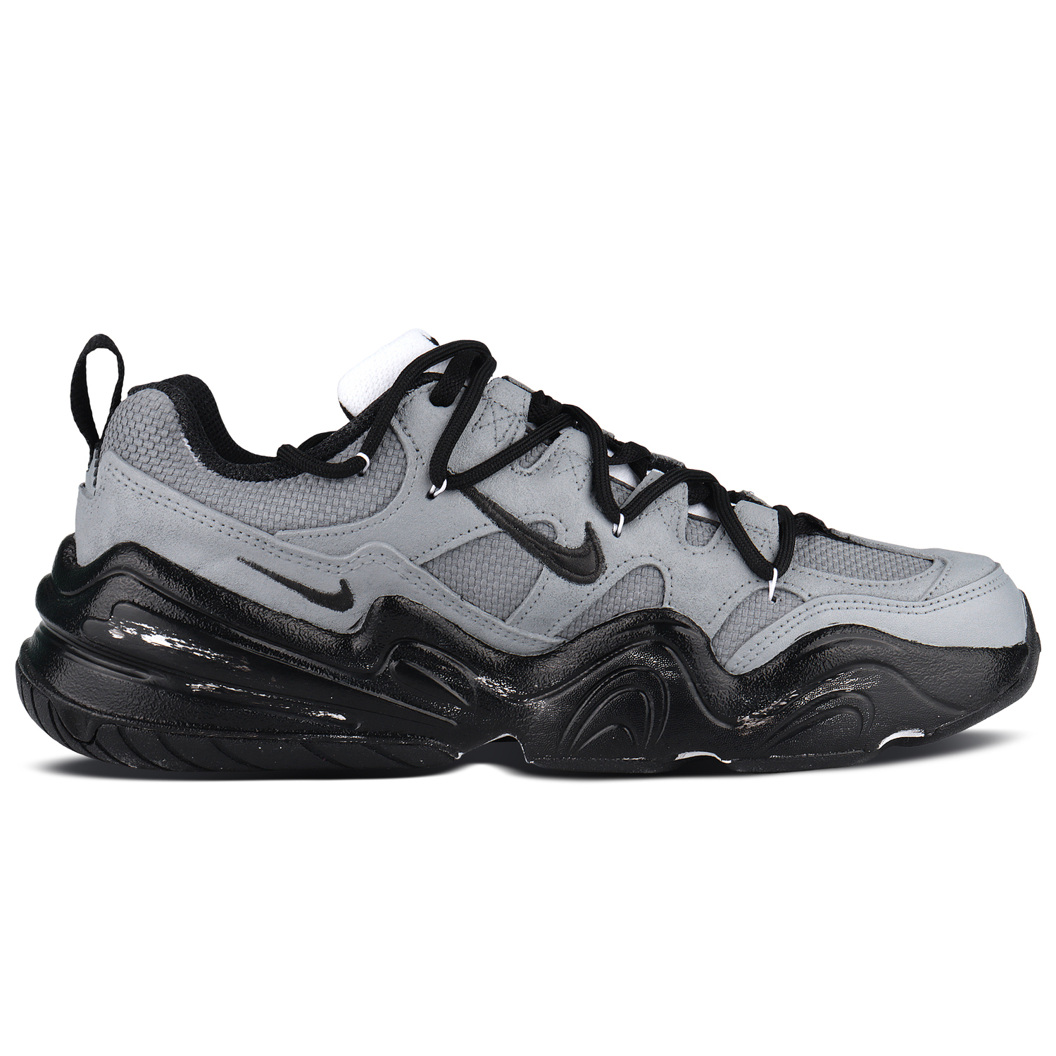 Nike Tech Hera Dark Surge Низкие повседневные кроссовки унисекс серый черный — фото 3