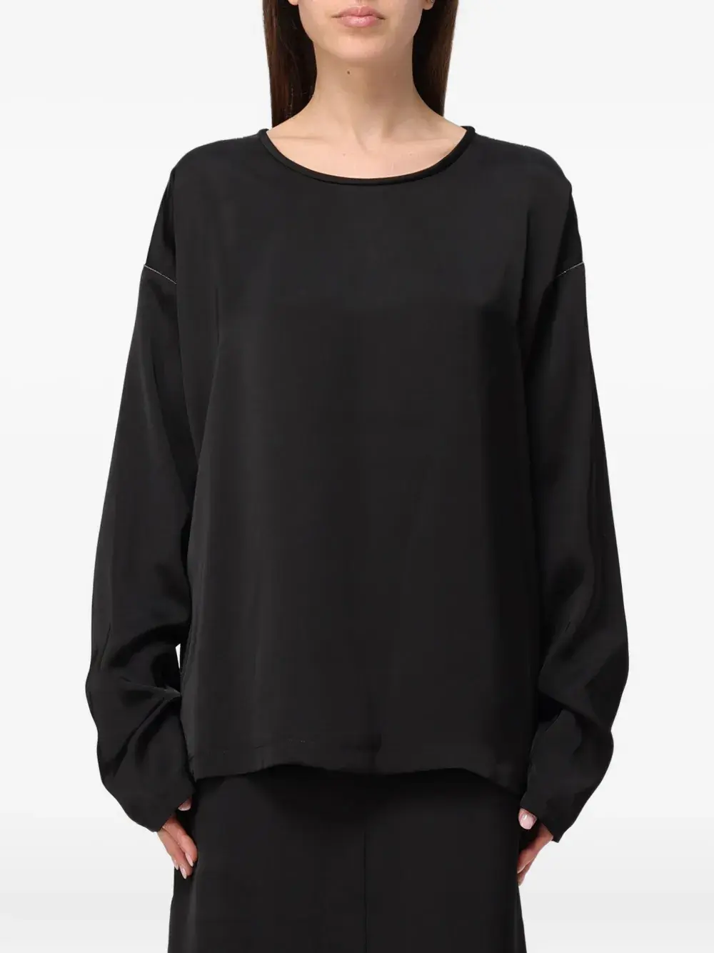 

Топ с акцентом на плечи Fabiana Filippi, черный