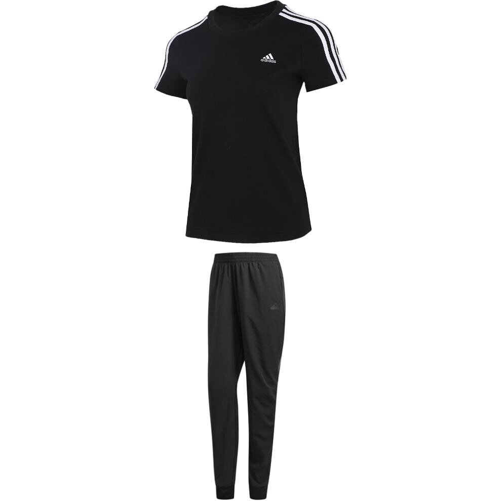

Повседневный женский спортивный костюм черного цвета Adidas