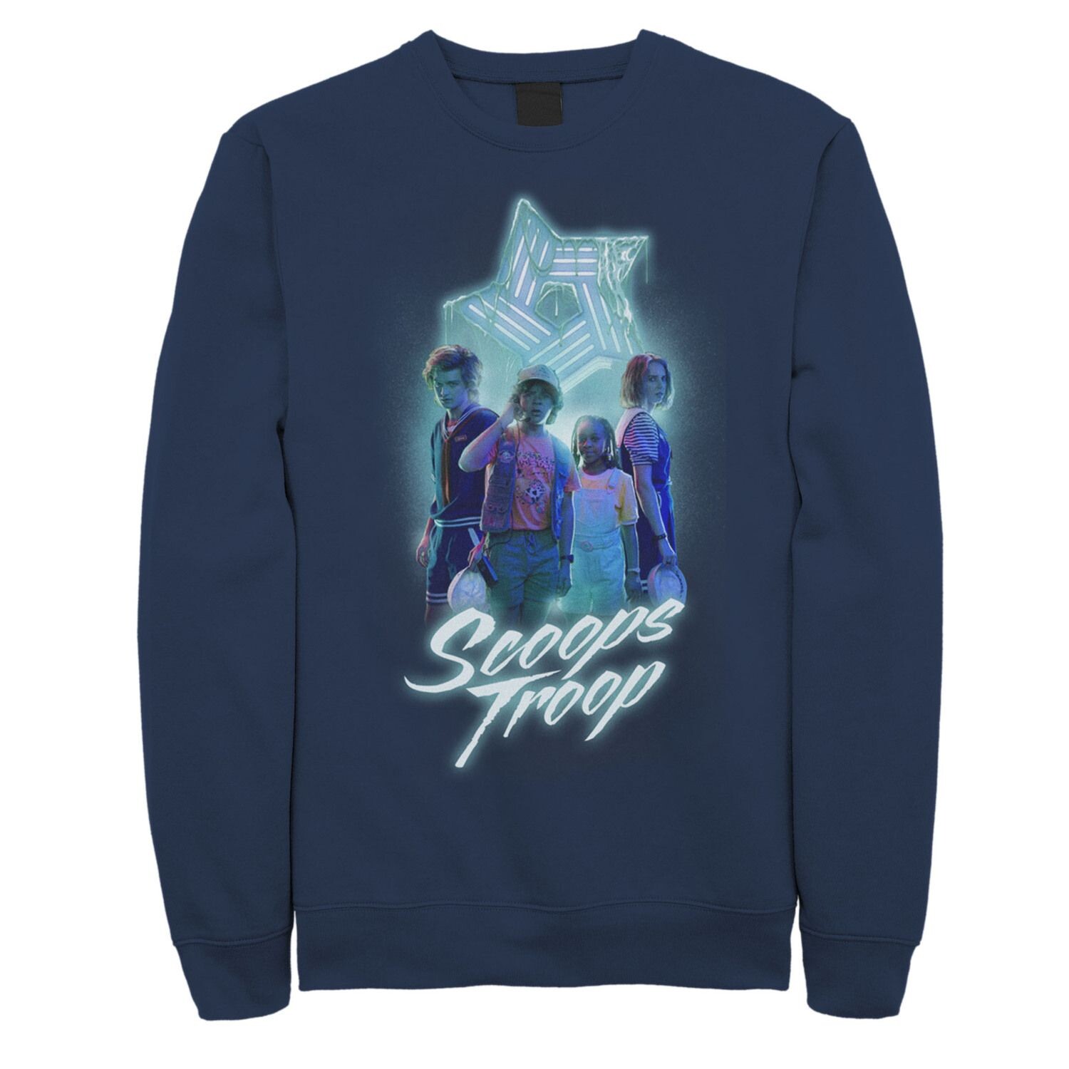 

Мужской неоновый свитшот Netflix Stranger Things Scoops Troop Licensed Character