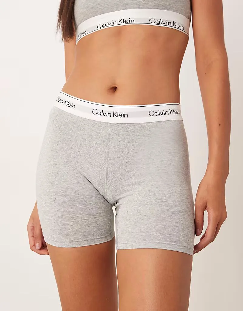 Боксеры Calvin Klein Icon из хлопка и модала серого цвета