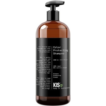 

KIS Green Color Шампунь 1000 мл для окрашенных и обесцвеченных волос, 100% веганская формула, без сульфатов