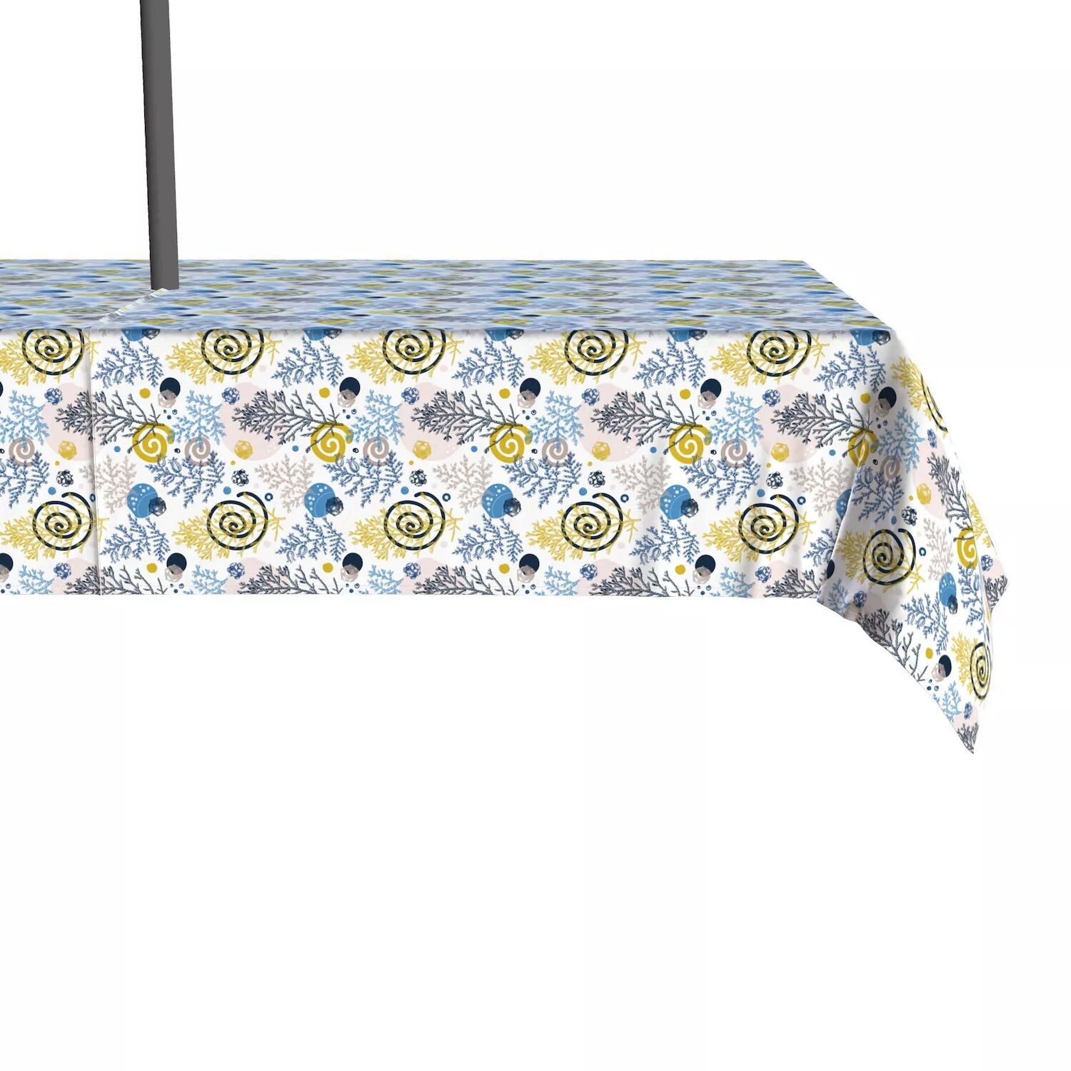 

Водоотталкивающий материал, для улицы, 100 % полиэстер, 60x120 дюймов, Winter Swirls and Twirls.