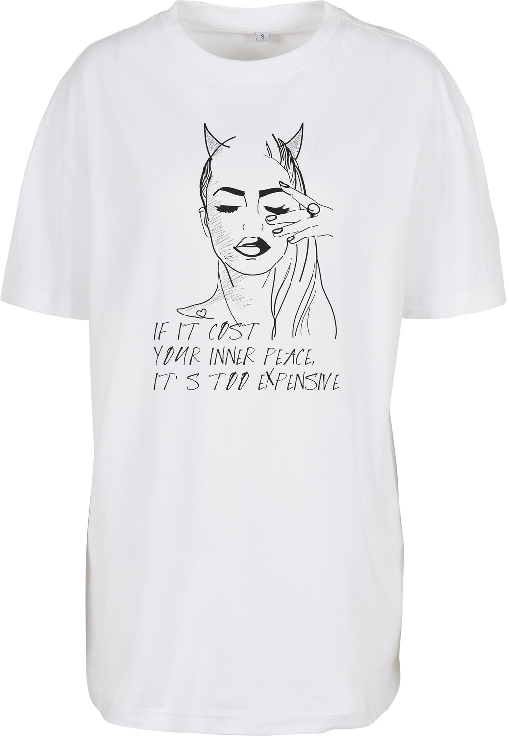 

Футболка Merchcode Ladies kurzarm, белый