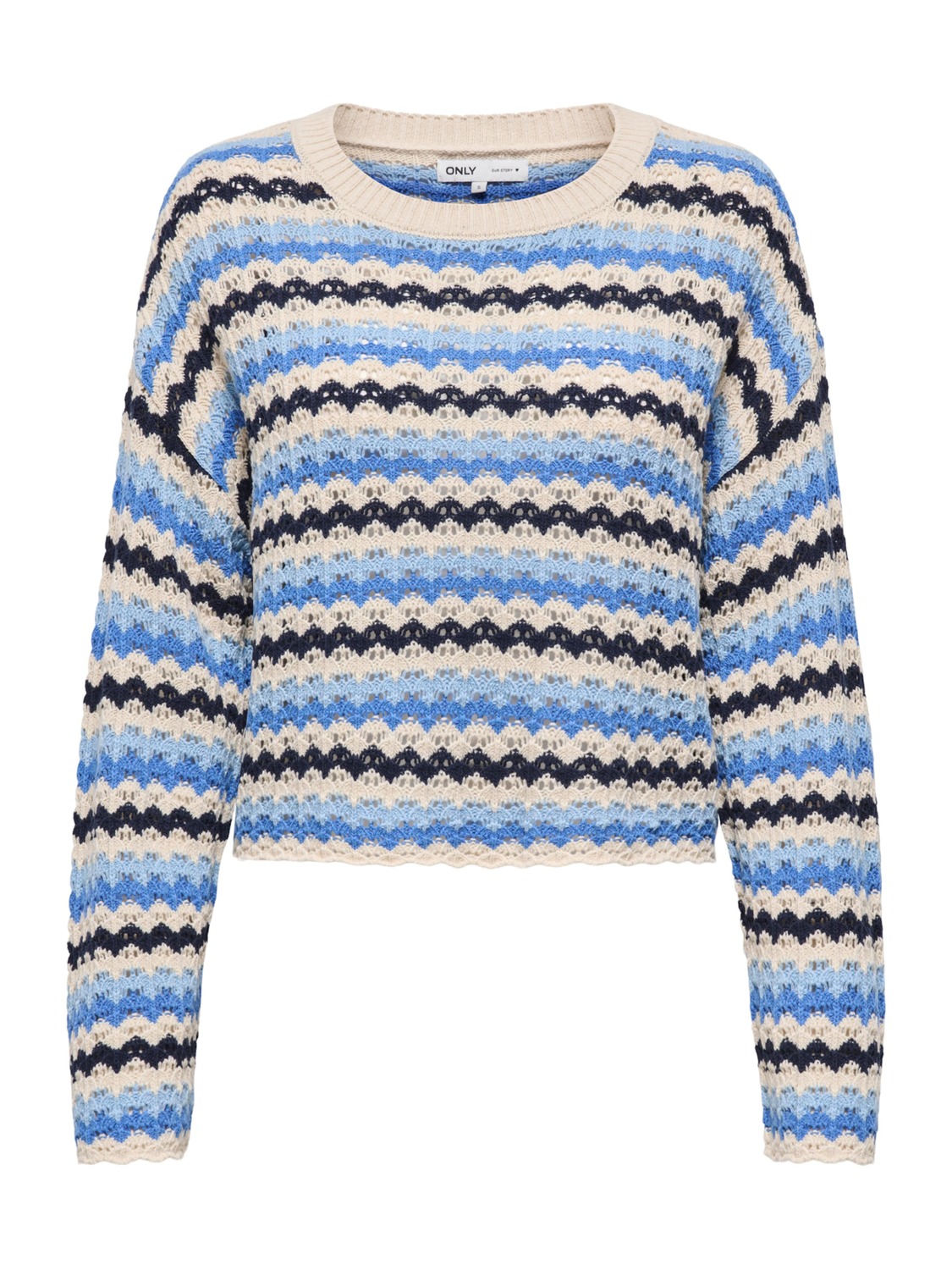 

ONLY Свитер 'ONLASA' в цветах кремовый, сапфировый, светло-голубой, темно-синий