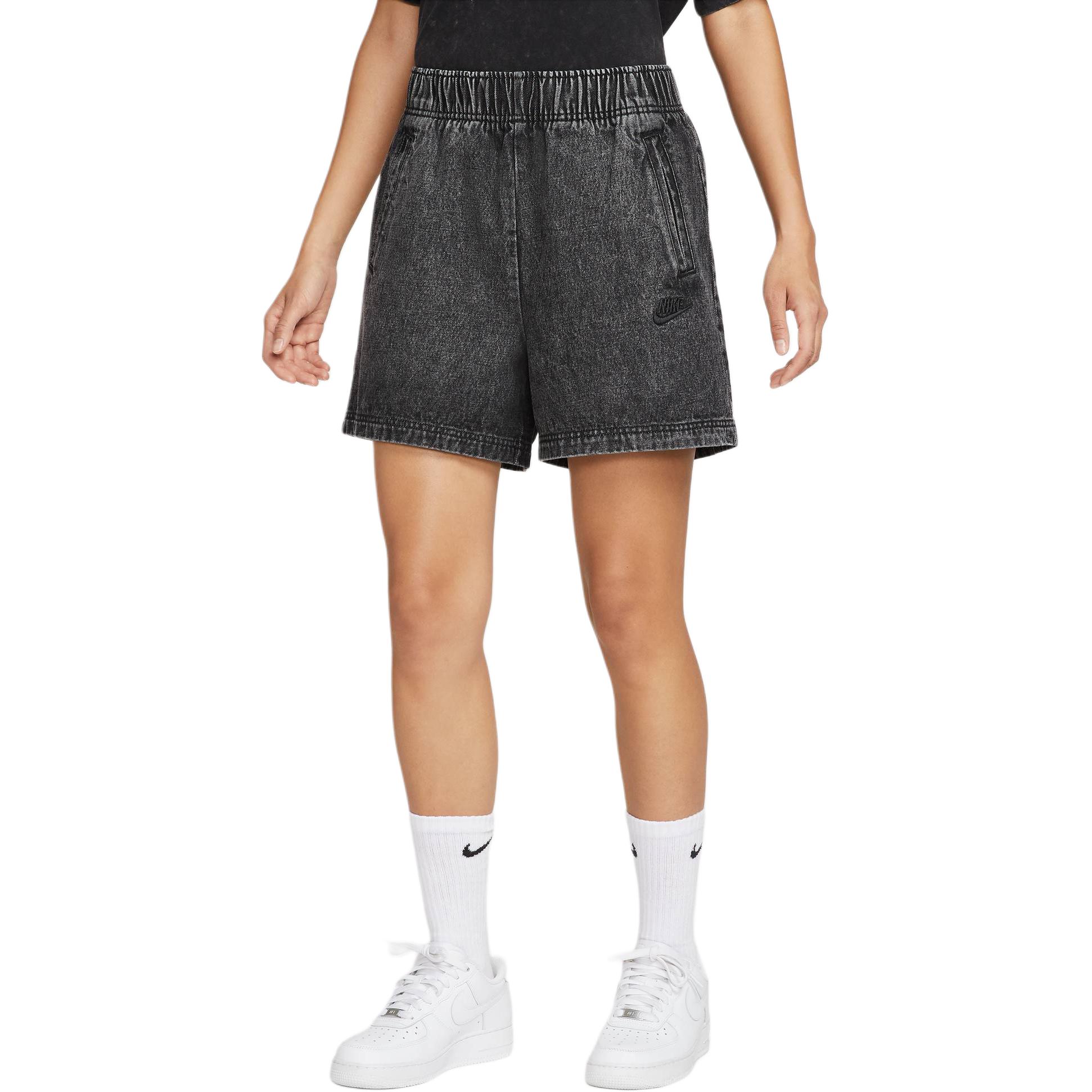 Nike Спортивные джинсовые шорты Women's 010 Black — фото 3
