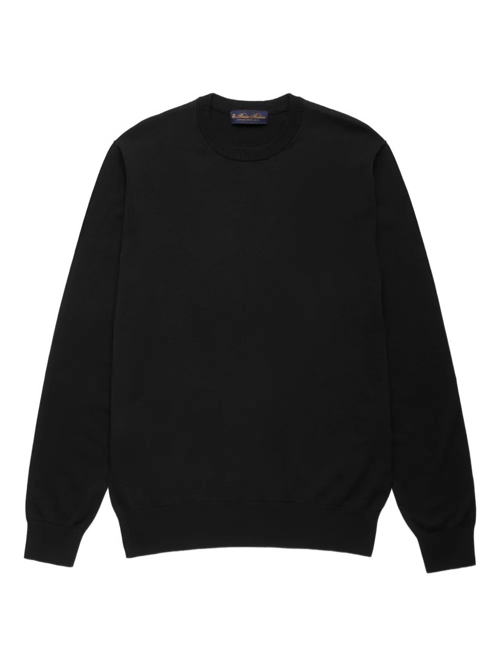 

Свитер с круглым вырезом Brooks Brothers, черный