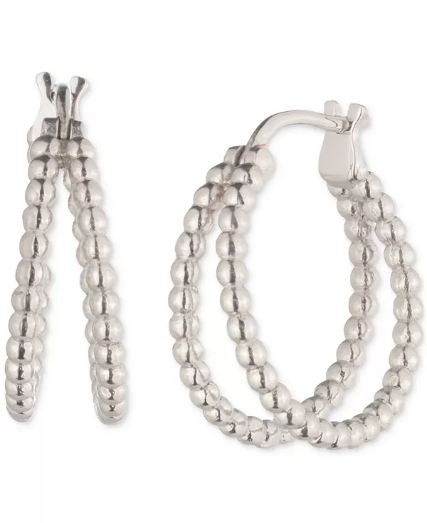 

Серьги-Кольца из стерлингового серебра с бусинами Lauren Ralph Lauren, rhodium