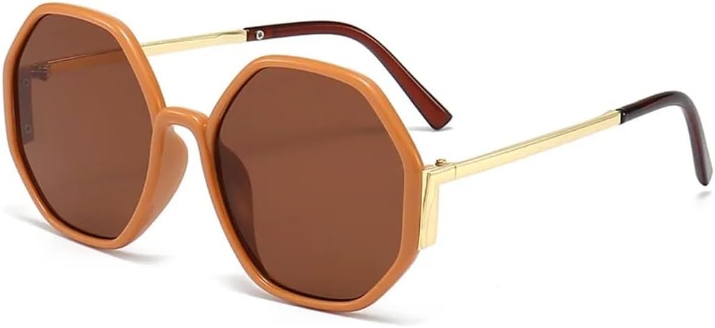 

Солнцезащитные очки шестиугольной формы для женщин, солнцезащитные очки неправильной квадратной формы для мужчин, очки для вождения и рыбалки, защита от УФ-излучения UV400, класса люкс UATXTAU, Pink