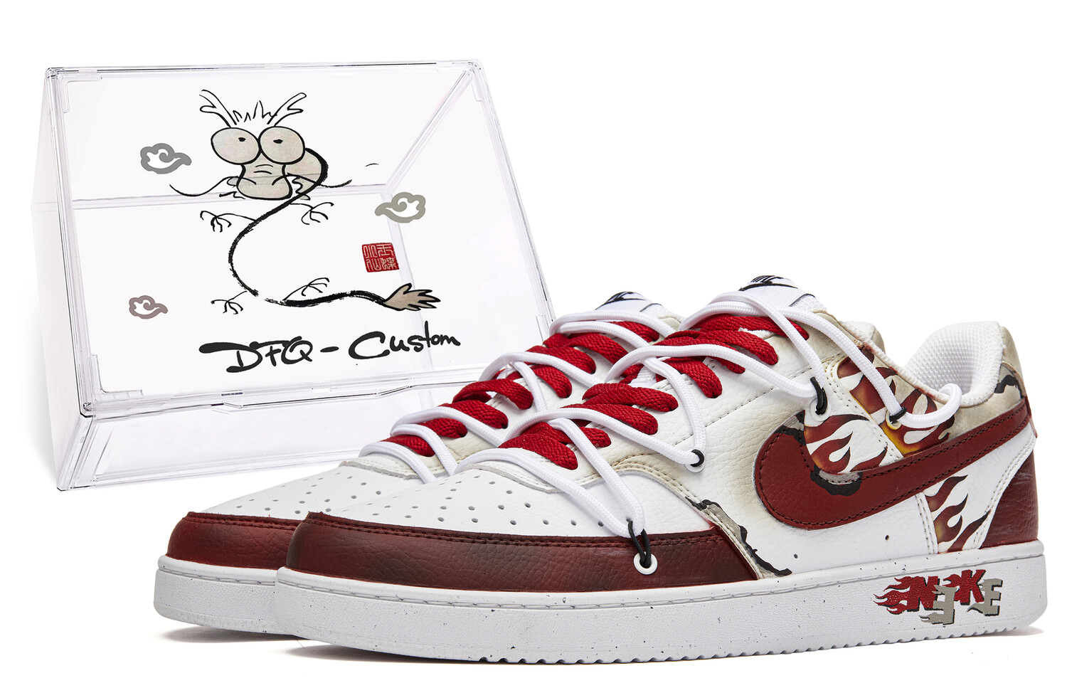

Мужские кроссовки для скейтбординга Nike Court Vision 1, Dark Red