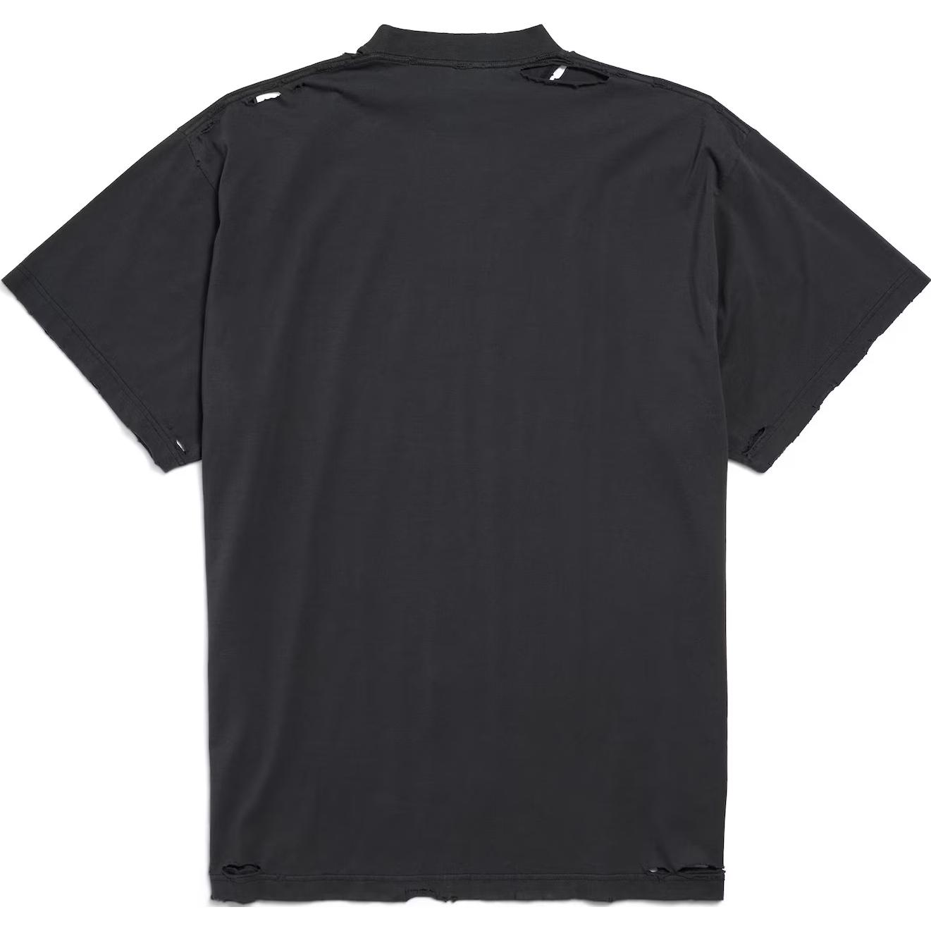 Футболка Balenciaga With Logo, черный — фото 4