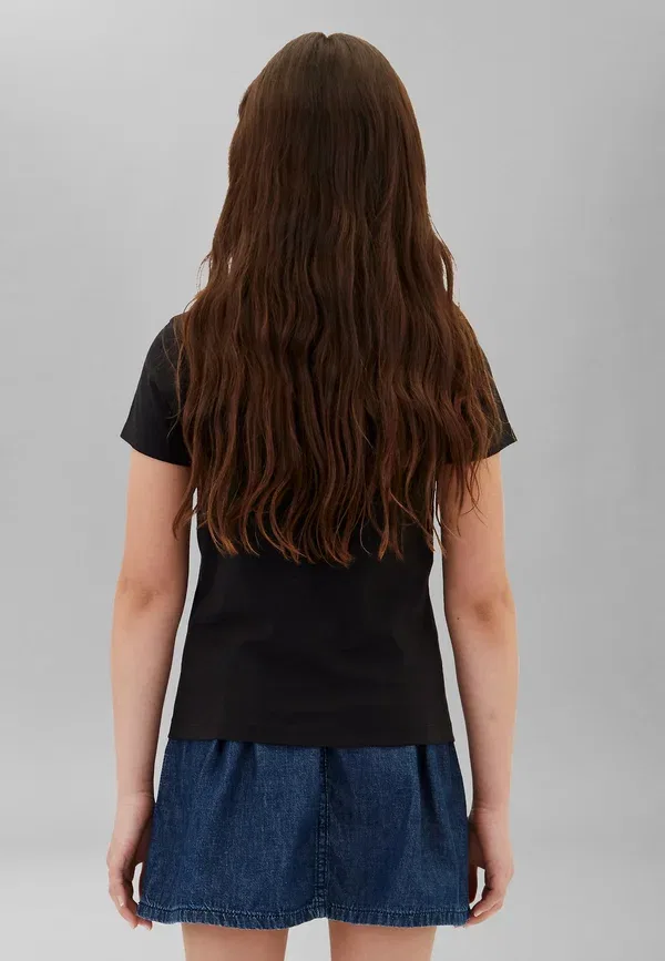 Футболка Calvin Klein Jeans Seasonal small aw slim tee ss print t-shirt, черный — фото 3