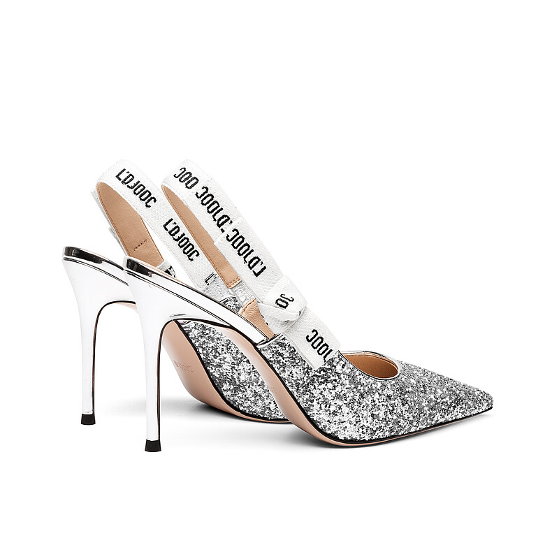Туфли женские на высоком каблуке Jooc, цвет Future Silver [Heel height 7CM] — фото 3