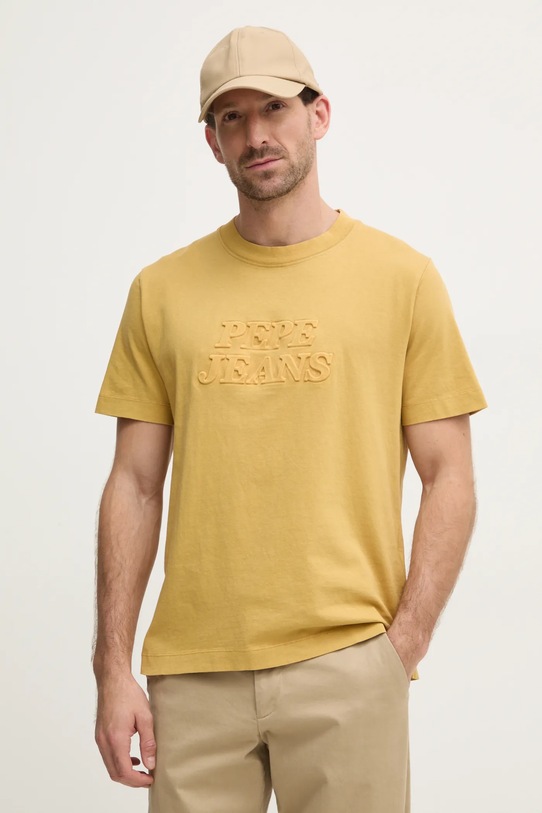 

Хлопковая футболка DARIUS TEE Pepe Jeans, желтый