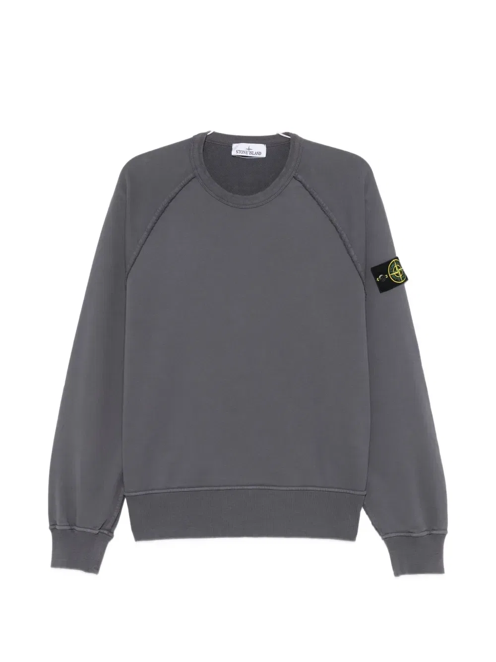 Свитшот с нашивкой в виде компаса Stone Island, серый