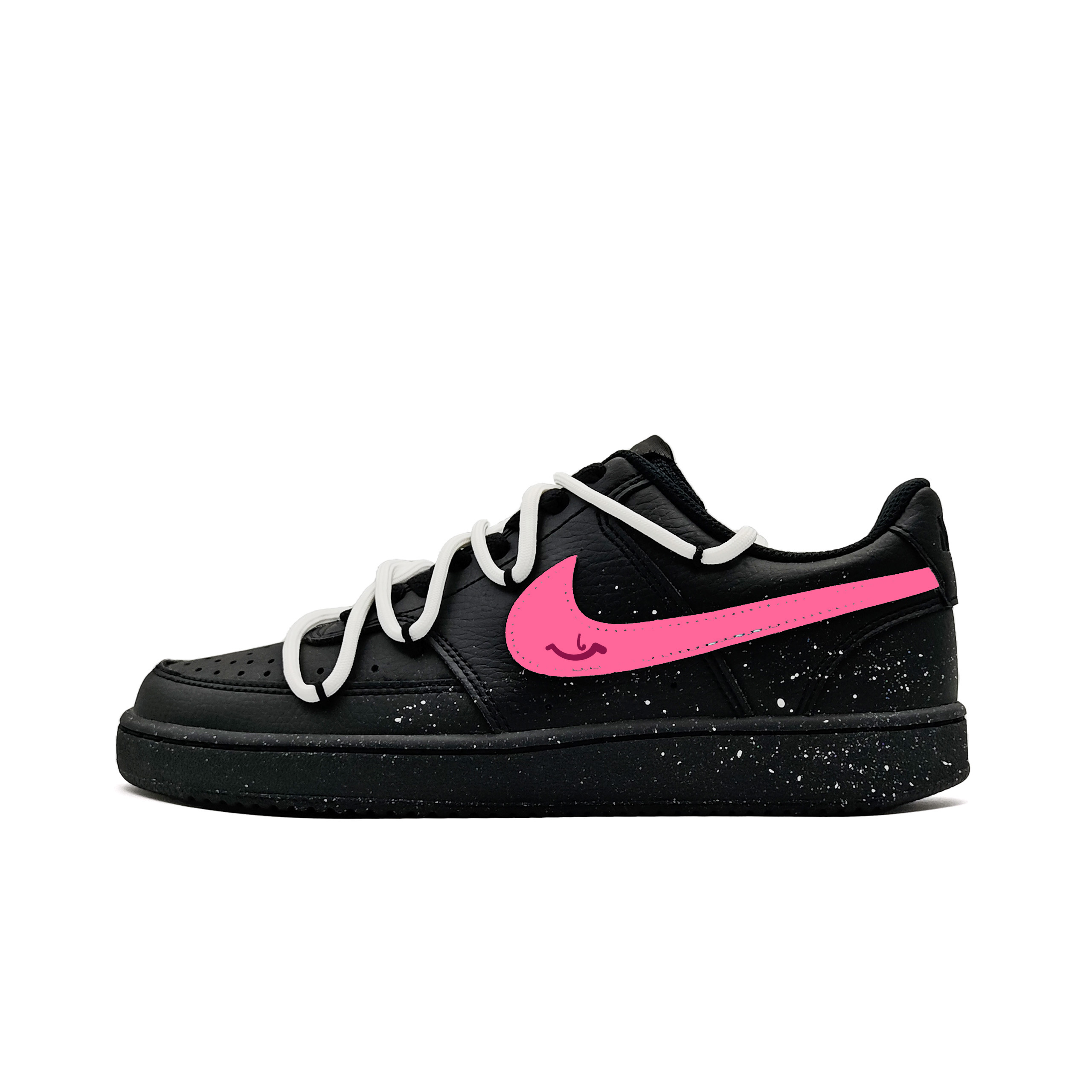 

Nike Кроссовки Court Vision Low устойчивые к истиранию унисекс черные, цвет Black