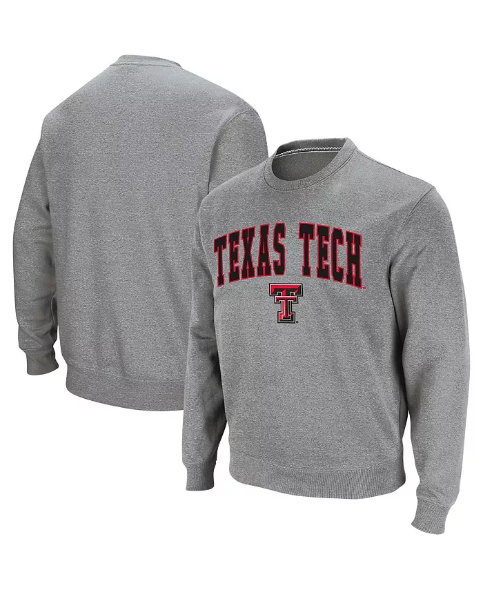 

Мужской свитшот Texas Tech Red Raiders с аркой и логотипом Colosseum, серый