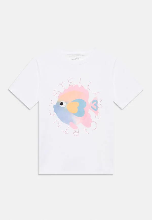 Футболка с принтом Stella Mccartney Kids, White