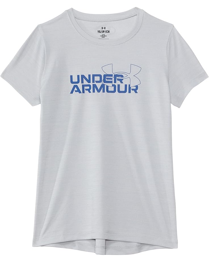 

Футболка Under Armour Kids Tech Twist Wordmark Logo Short, цвет White/Tech Blue