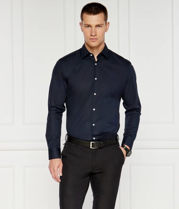 Рубашка Boss Hank Slim Fit, синий — фото 3