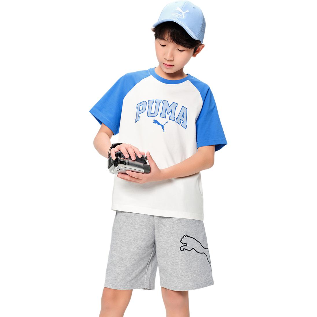 PUMA Футболка Sportstyle Series SS25 белый синий тон — фото 4
