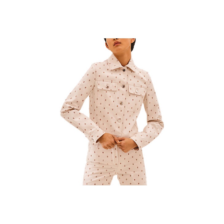 

HERMES Джинсовая куртка женская серая белая, Gray White