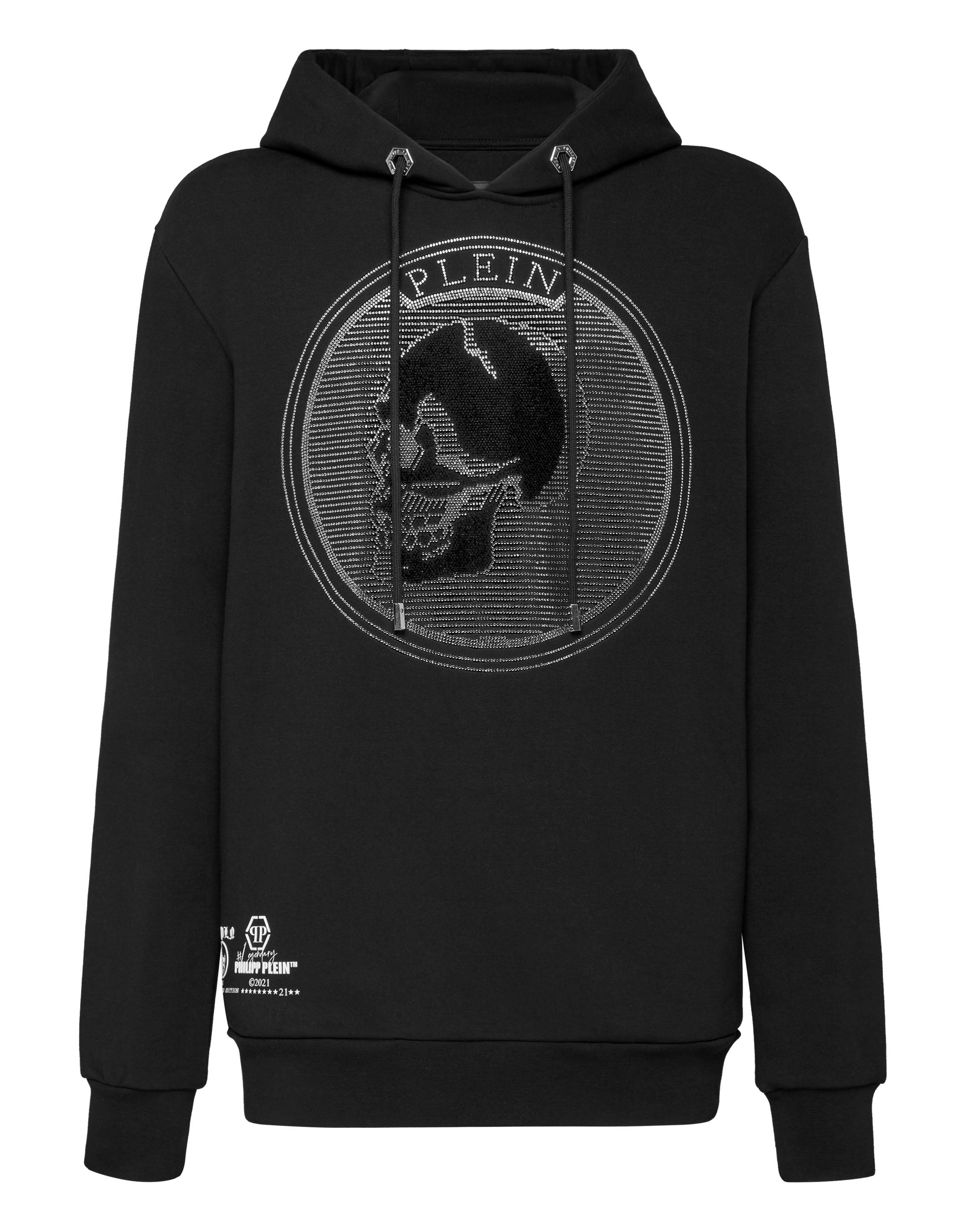 

Толстовка с капюшоном Outline Skull crystal PHILIPP PLEIN, черный