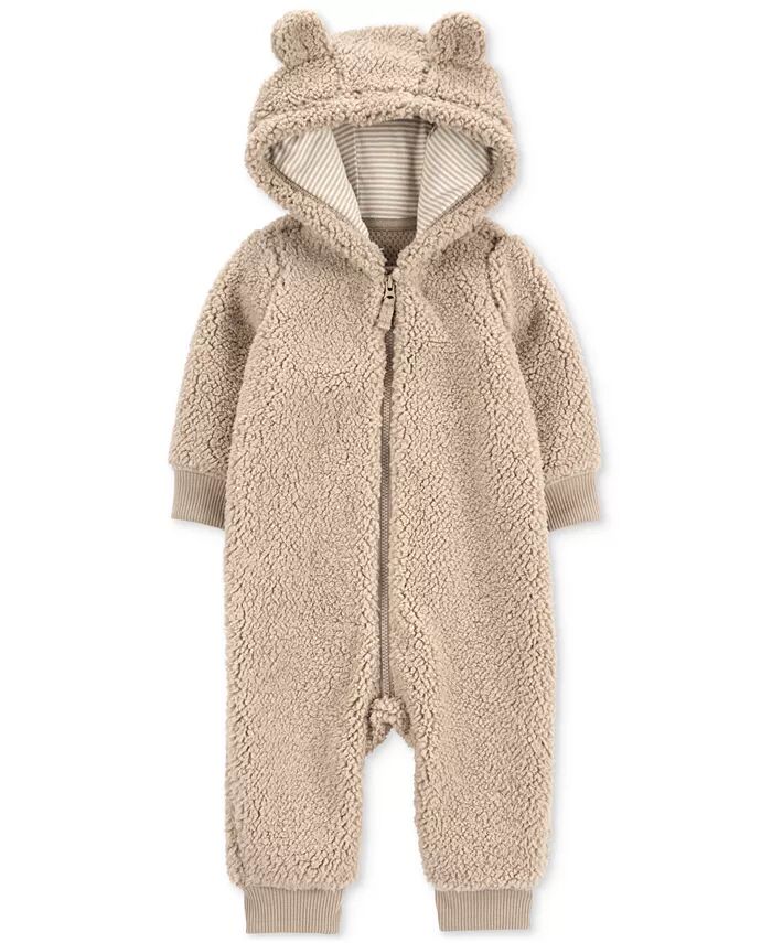 

Детский комбинезон унисекс из шерпы Brown Bear Carter's, коричневый