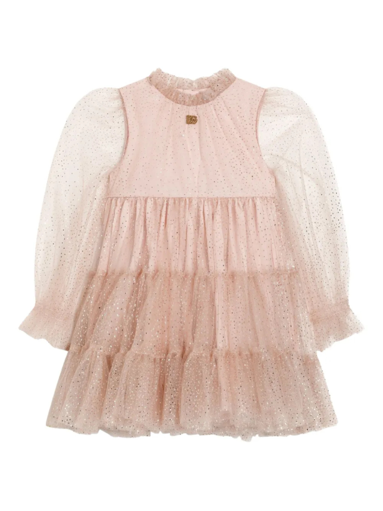 

Dolce & Gabbana Kids платье с оборками, розовый