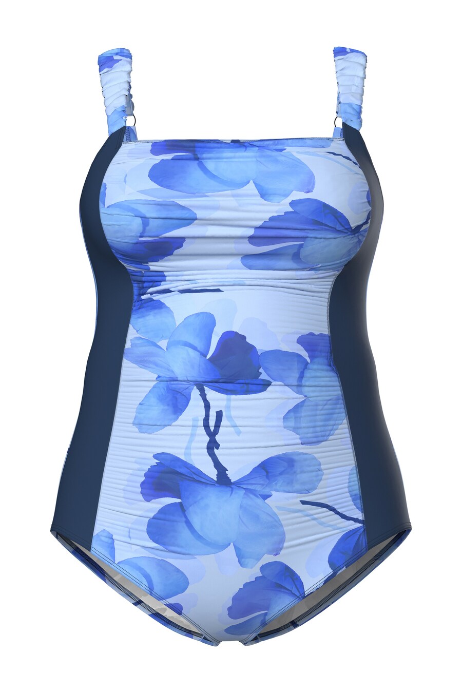 

Купальник-бралетт Ulla Popken, цвет Blue/Navy/Sky blue