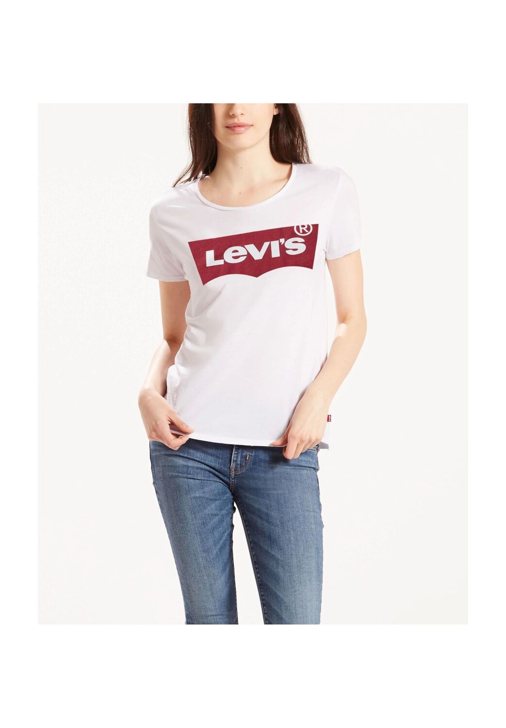 

Футболка с принтом спереди, круглый вырез, женская Levi's