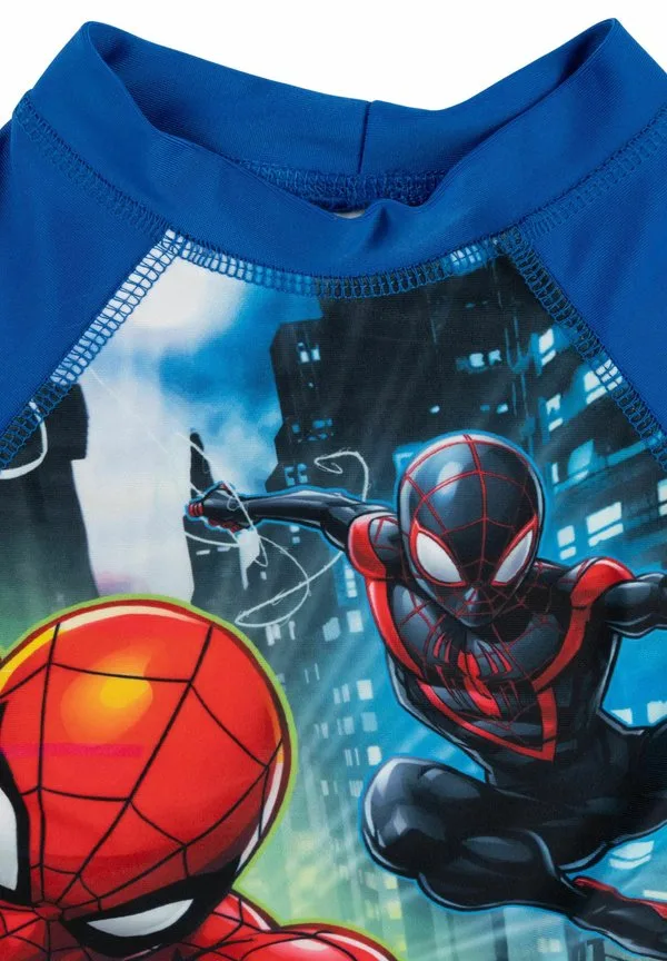 Marvel spiderman schwimmshirt uvschutz 50 langarm badeshirt-рубашка рашгард жилет от сыпи Spiderman, Blau — фото 3
