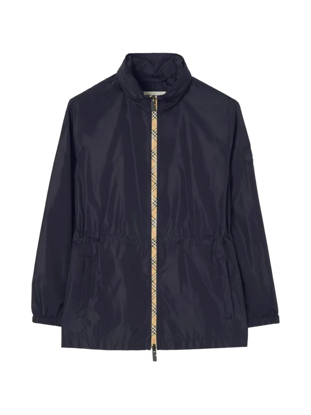 Парка Burberry, женская, синий, клетчатая
