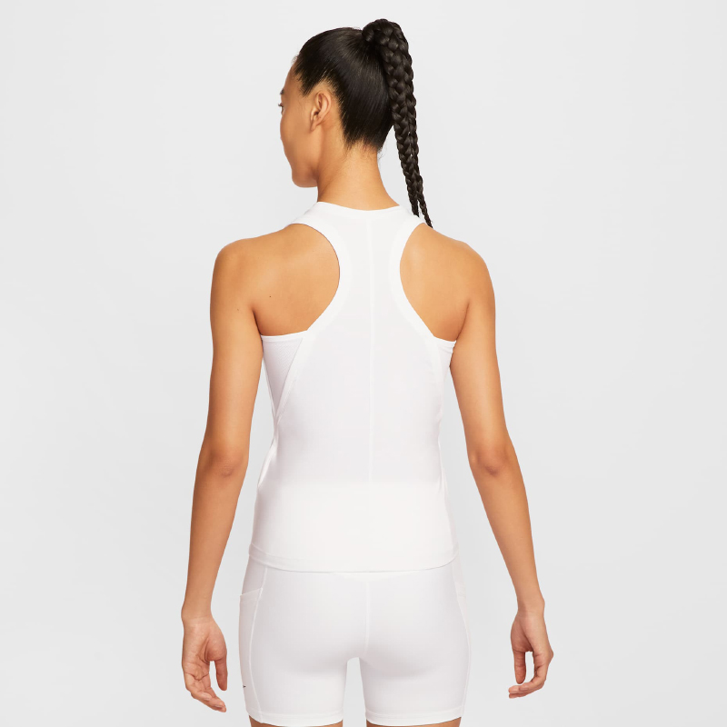 Nike VictoryDri Fit SS25 спортивная майка женская 100 белый/черная — фото 4