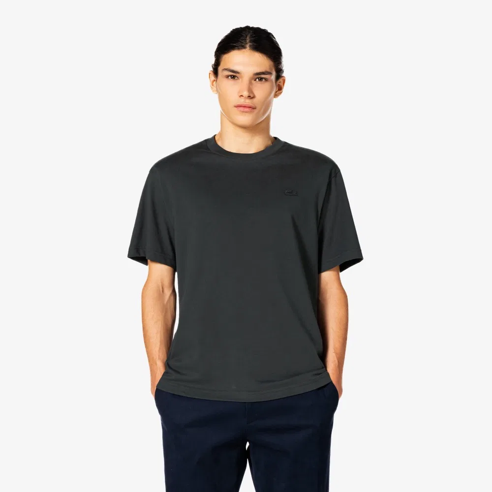 Футболка мужская Lacoste с начесом, базовая, серый
