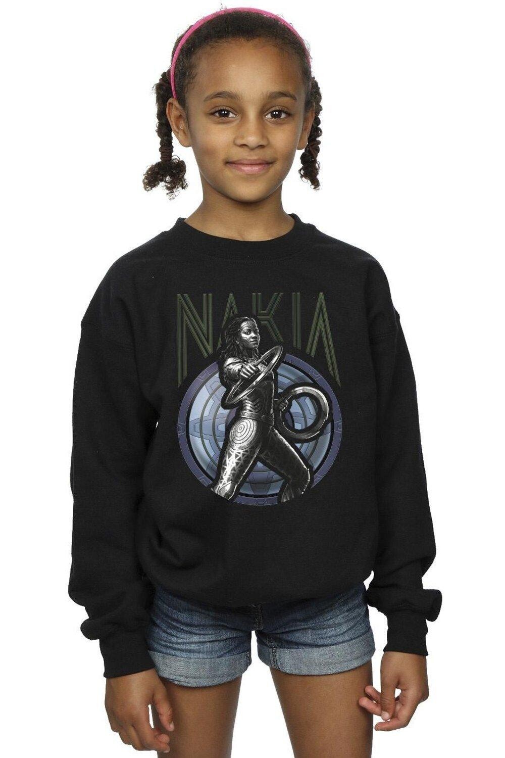 

Толстовка Wakanda Forever Nakia Shield Marvel, черный