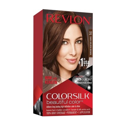 

Colorsilk Без аммиака 37 Темно-золотисто-коричневый, Revlon
