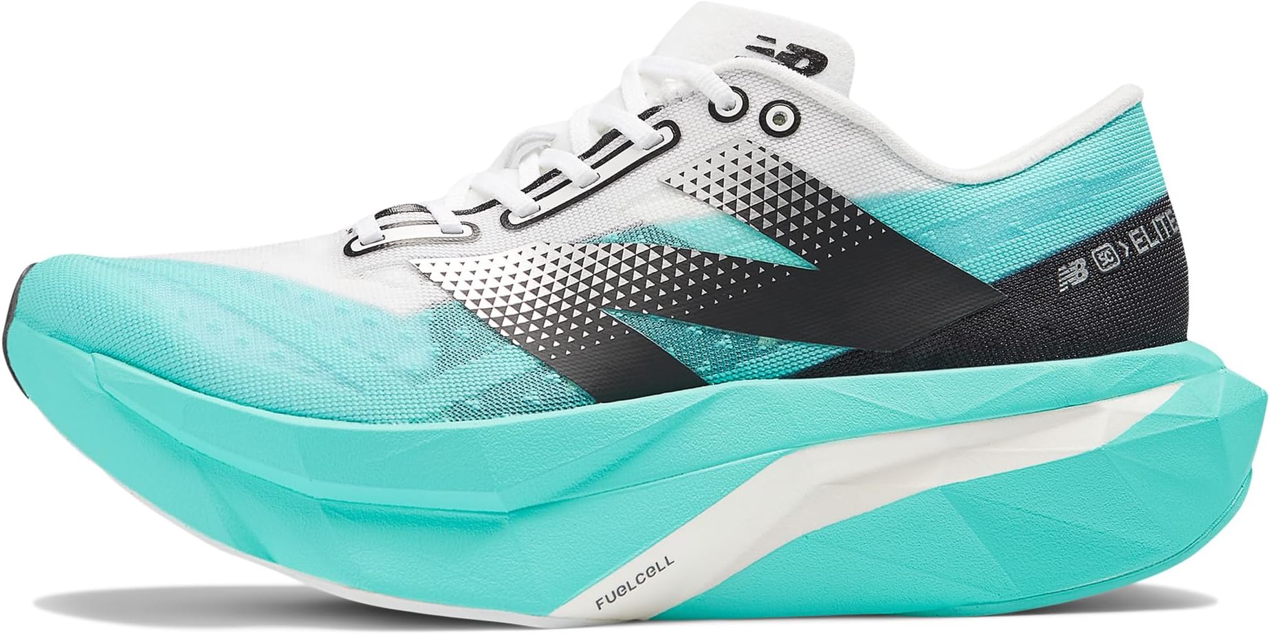 Кроссовки New Balance FuelCell SuperComp Elite v4, цвет Cyber Jade/White — фото 4