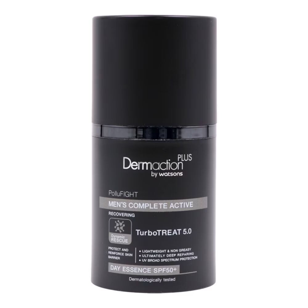 

Dermaction Plus by Watsons Мужская комплексная активная дневная эссенция SPF50+ PA+++ 50 мл, White