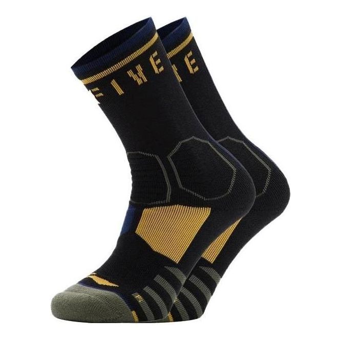 

Носки Li-Ning BadFive Mid Cut Basketball Socks 'Black Yellow', черный