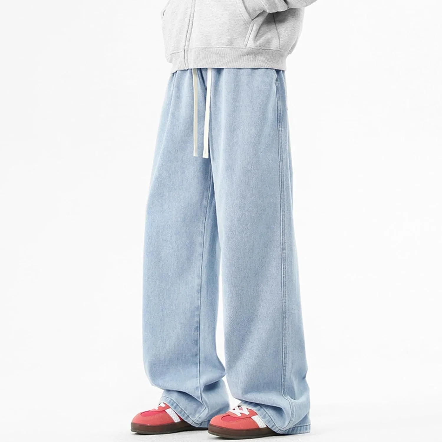 Джинсы свободные Baggy Denim, Light Blue — фото 2