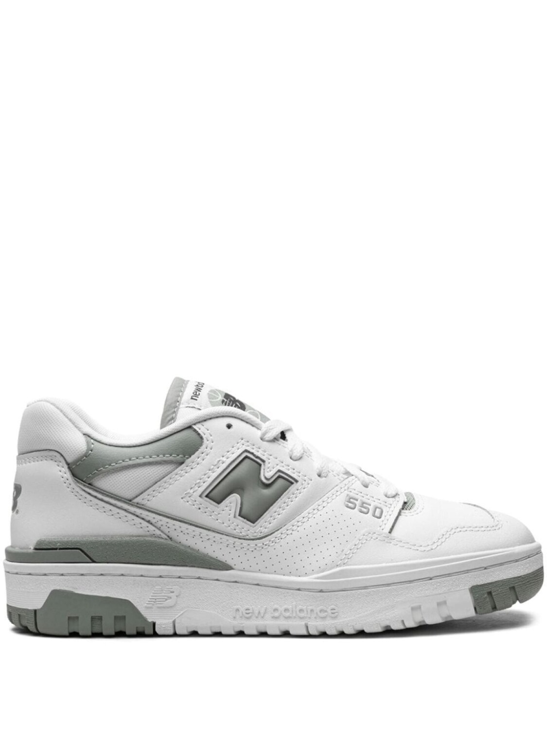 

New Balance кроссовки 550 White Green, серый