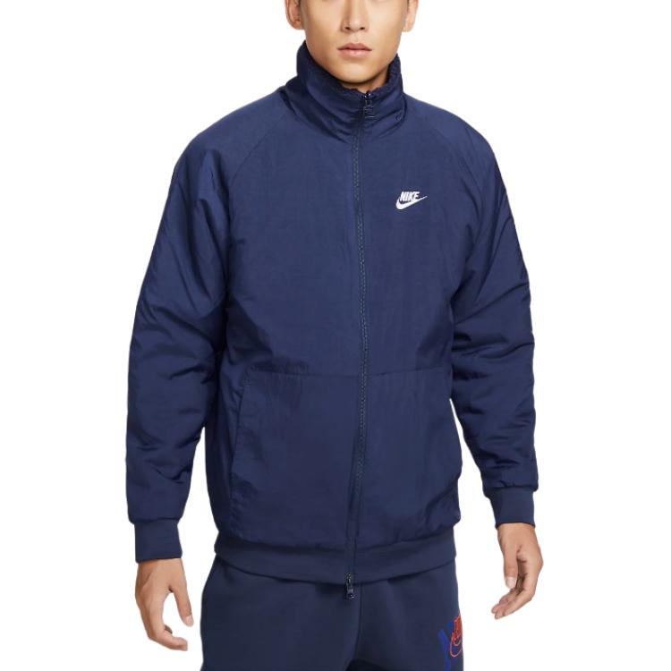 Спортивная одежда Матовое пальто мужское Navy/White/Team Blue Gray Nike — фото 4