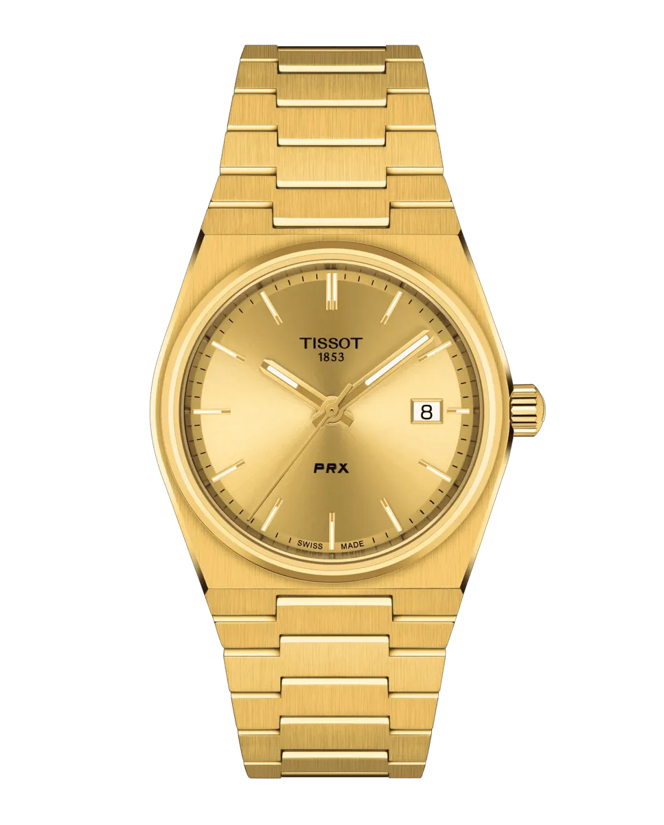 

Женские часы коллекции PRX 35 из стали Tissot, золото
