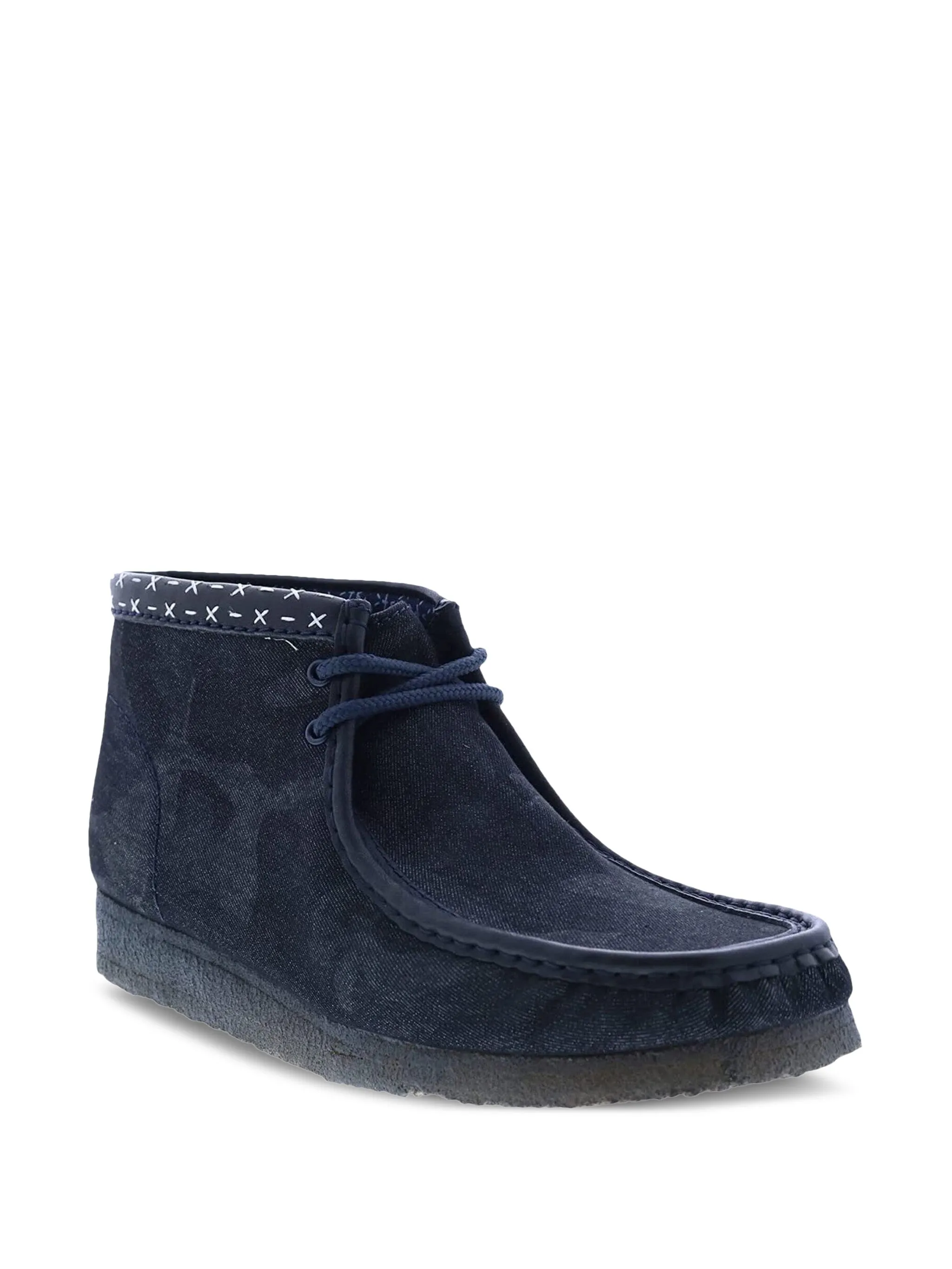 Ботинки дезерты Wallabee Denim Clarks, синий — фото 2