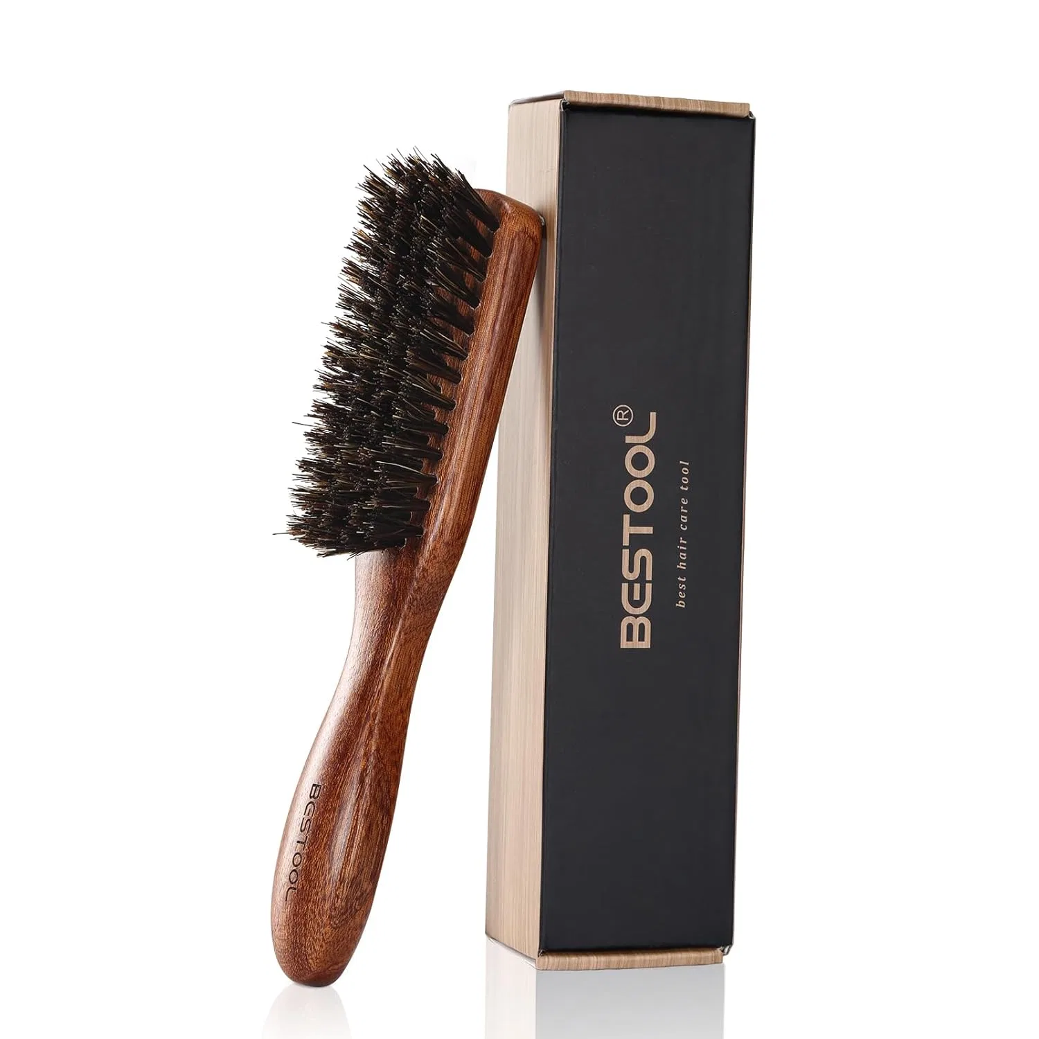 Мужская щетка для бороды BESTOOL с щетиной кабана Bestool, Brown