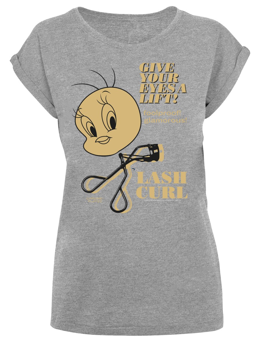

Рубашка F4NT4STIC Tweety Lash Curls, пятнистый серый
